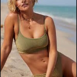 Aerie Sparkle Cheekiest Bikini Bottom NWT